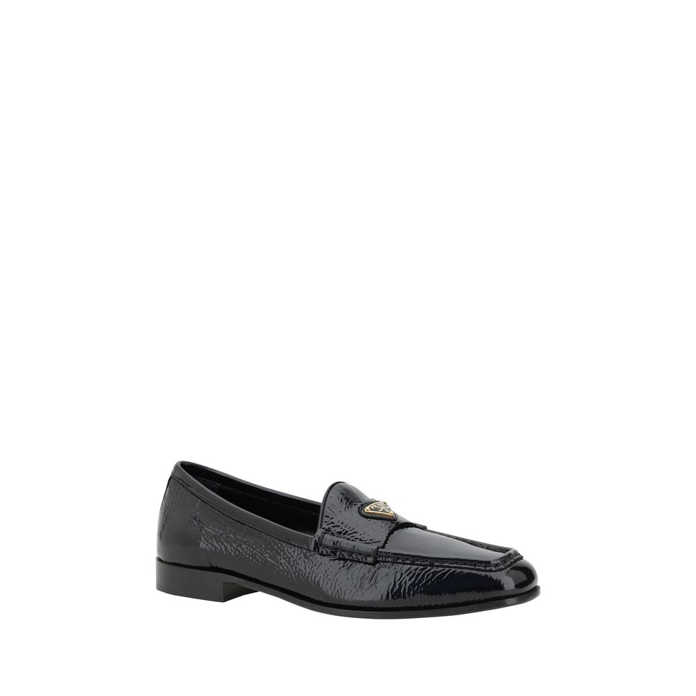Mocassins à logo Prada