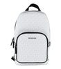 Michael Kors Cooper Medium White Signature PVC Sling Backpack