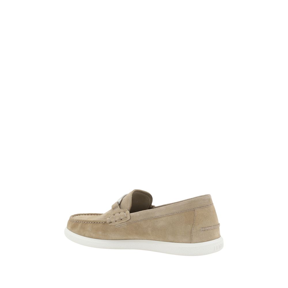 Mocassins en cuir suédé Fendi