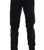 Dolce & Gabbana Black Gray Wool Casual Trousers Stripe Pants