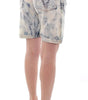 Short en jean délavé en coton bleu D&G Dolce & Gabbana