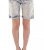 Short en jean délavé en coton bleu D&G Dolce & Gabbana