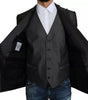 Dolce & Gabbana Gray MARTINI 2 Piece Vest Coat Blazer