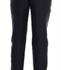 Dolce &amp; Gabbana Black Floral Brocade High Waist Pants