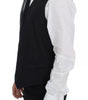 Dolce & Gabbana Black Wool Silk Dress Gilet Jacket Vest