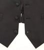 Dolce & Gabbana Black Wool Silk Dress Gilet Jacket Vest
