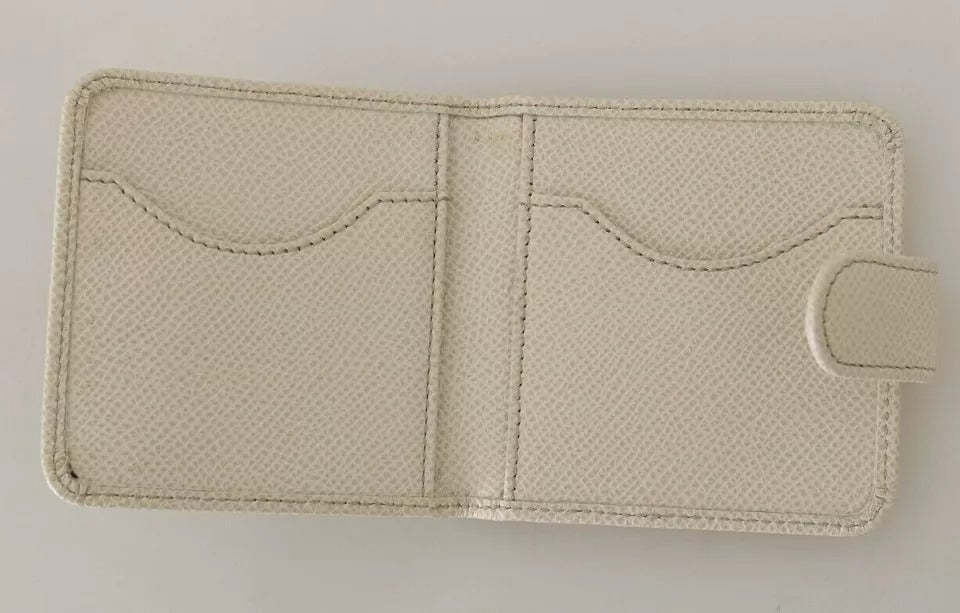 Portefeuille de poche avec étui à préservatifs en cuir Dauphine blanc Dolce &amp; Gabbana