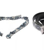 Dolce & Gabbana White Blue Silk Bowtie Leather Belt Gift Box Set