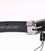 Dolce & Gabbana White Blue Silk Bowtie Leather Belt Gift Box Set