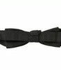 Dolce &amp; Gabbana Gray Pattern Silk Adjustable Neck Bow Tie