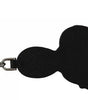 Dolce & Gabbana Silver Leather Dominico Stefano #DGFAMILY Logo Badge Keychain