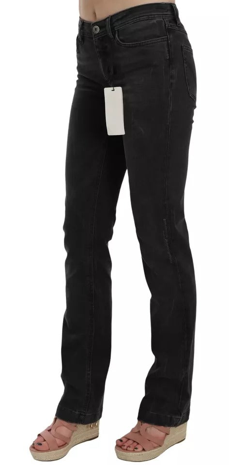 Dolce &amp; Gabbana Black Slim Fit Cotton Jeans D&amp;G Pants