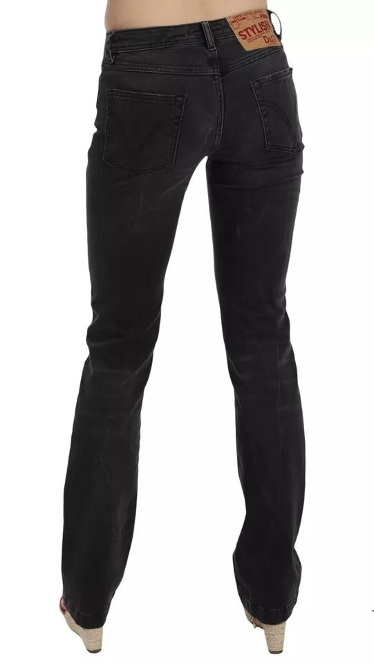 Dolce &amp; Gabbana Black Slim Fit Cotton Jeans D&amp;G Pants