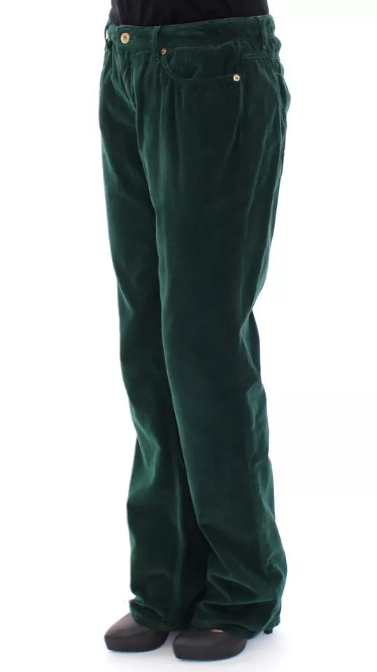 Dolce &amp; Gabbana Green Cotton Corduroys SLIMMY Fit D&amp;G Pants