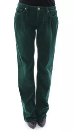 Dolce &amp; Gabbana Green Cotton Corduroys SLIMMY Fit D&amp;G Pants