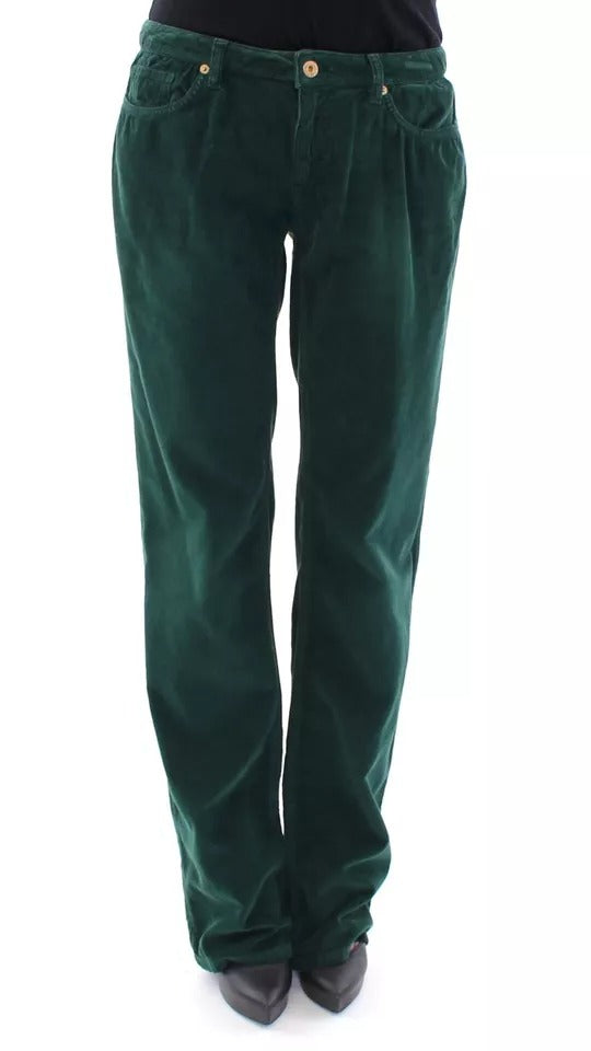Dolce &amp; Gabbana Green Cotton Corduroys SLIMMY Fit D&amp;G Pants