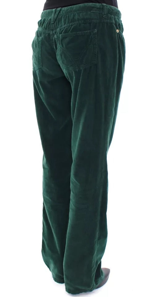 Dolce &amp; Gabbana Green Cotton Corduroys SLIMMY Fit D&amp;G Pants