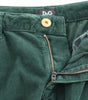 Dolce &amp; Gabbana Green Cotton Corduroys SLIMMY Fit D&amp;G Pants