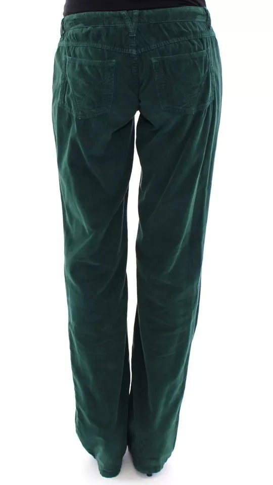 Dolce &amp; Gabbana Green Cotton Corduroys SLIMMY Fit D&amp;G Pants