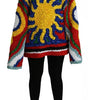 Dolce & Gabbana Multicolor Sun Ruffled Top Blouse Sweater