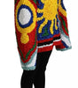 Dolce & Gabbana Multicolor Sun Ruffled Top Blouse Sweater