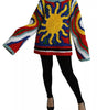 Dolce & Gabbana Multicolor Sun Ruffled Top Blouse Sweater