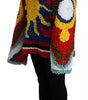Dolce & Gabbana Multicolor Sun Ruffled Top Blouse Sweater