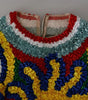 Dolce & Gabbana Multicolor Sun Ruffled Top Blouse Sweater