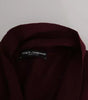 Dolce & Gabbana Bordeaux Cashmere Crown Cardigan Sweater