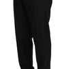 Dolce & Gabbana Black Wool Stretch Dress Trousers Pants
