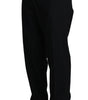 Dolce & Gabbana Black Wool Stretch Dress Trousers Pants