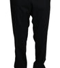 Dolce & Gabbana Black Wool Stretch Dress Trousers Pants
