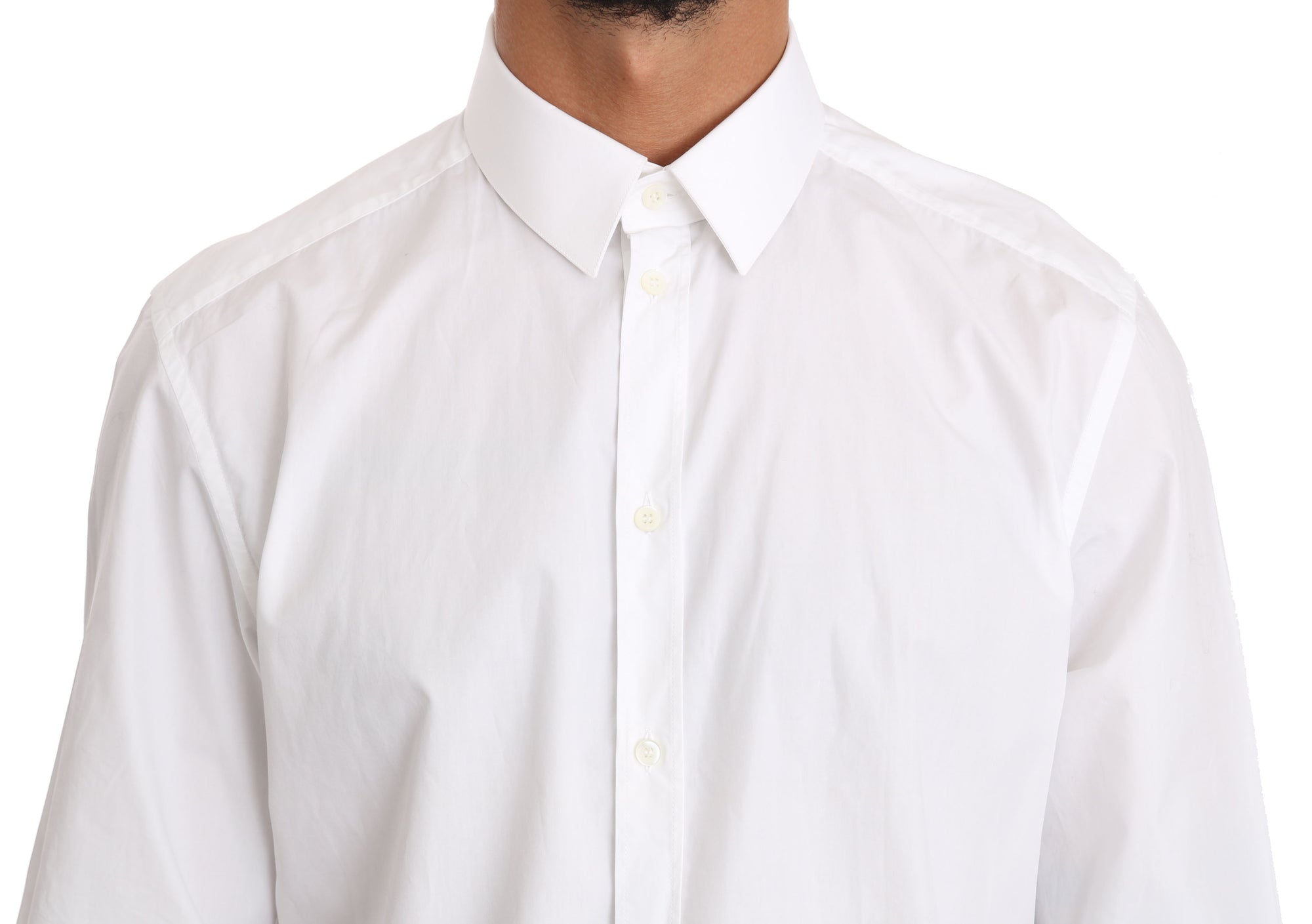 Chemise habillée élégante coupe slim Dolce &amp; Gabbana en blanc pur
