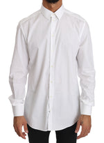 Chemise habillée élégante coupe slim Dolce &amp; Gabbana en blanc pur