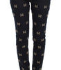 Dolce & Gabbana Elegant Embroidered Slim Fit Denim Jeans