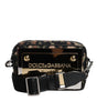 Dolce &amp; Gabbana Multicolor Leopard Jacquard DG Logo Crossbody Bag
