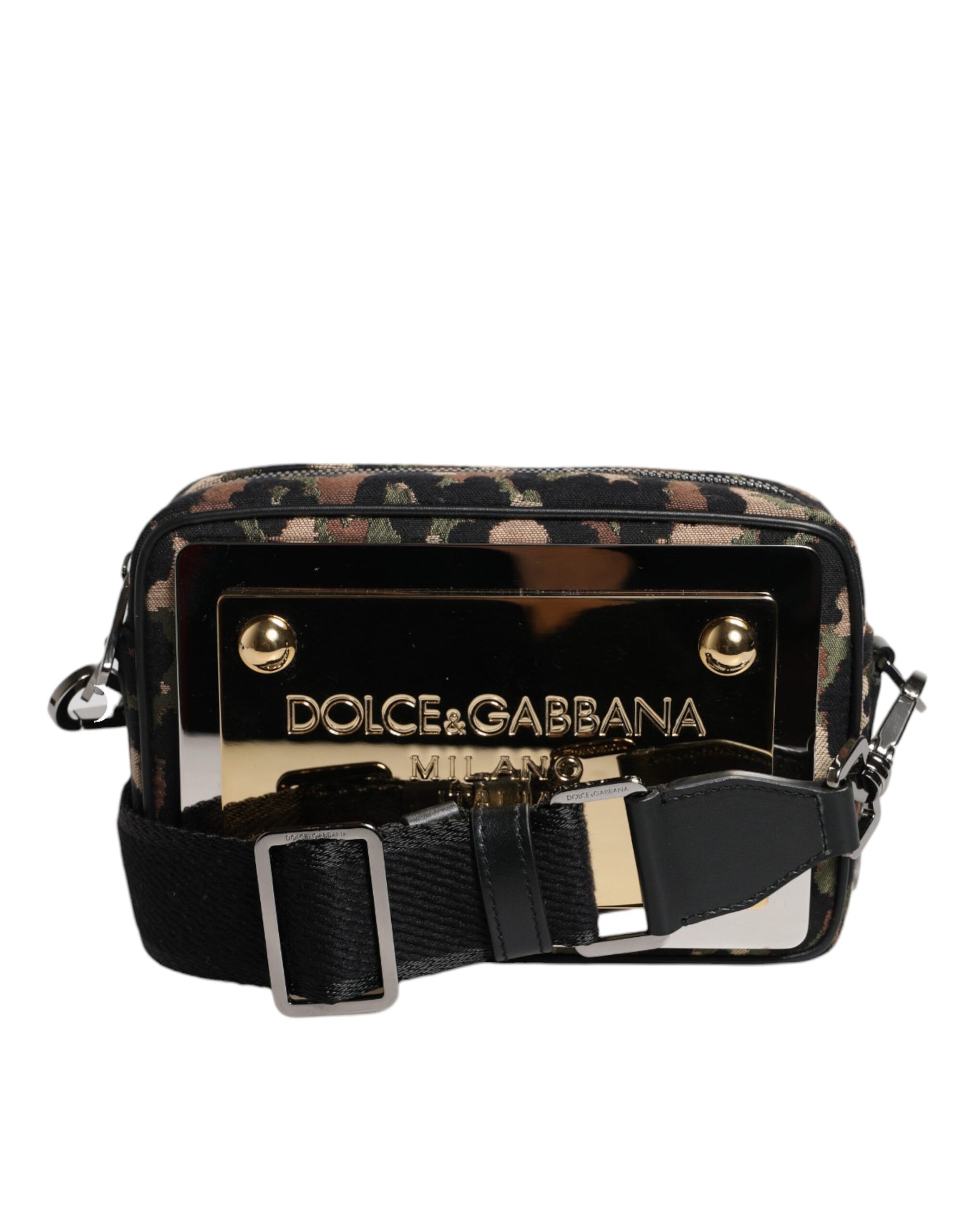 Dolce &amp; Gabbana Multicolor Leopard Jacquard DG Logo Crossbody Bag