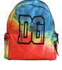 Dolce & Gabbana Multicolor Tie Dye Nylon Logo Print Kids Backpack Bag