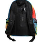 Dolce & Gabbana Multicolor Tie Dye Nylon Logo Print Kids Backpack Bag