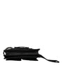 Dolce &amp; Gabbana Black Fabric Logo Two Way Clutch Crossbody Bag