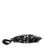 Dolce & Gabbana Black White Stars Pattern Clutch Pouch Bag