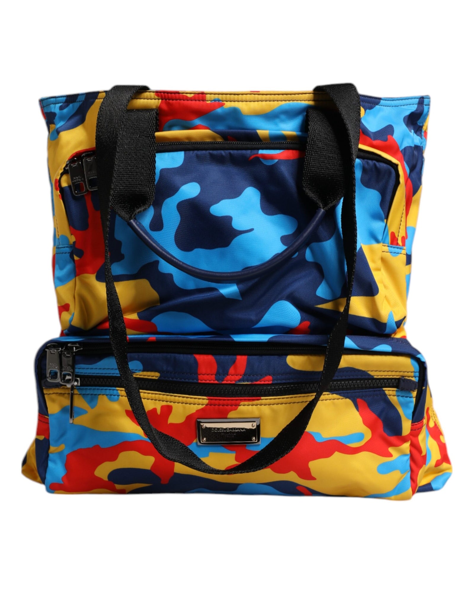 Sac cabas Dolce &amp; Gabbana en nylon camouflage multicolore