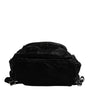 Dolce & Gabbana Black Nylon Logo Plaque Travel School Backpack Bag