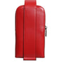 Porte-cartes zippé en cuir rouge Dolce &amp; Gabbana avec logo et large bandoulière (copie)