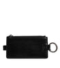 Portefeuille porte-cartes Dolce &amp; Gabbana en cuir noir avec cordon et logo cheval