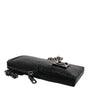 Dolce & Gabbana Black Leather Purse Crossbody Chain Sling Phone Bag