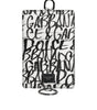 Portefeuille porte-cartes en cuir blanc Dolce &amp; Gabbana avec cordon et logo imprimé