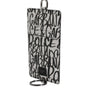 Portefeuille porte-cartes en cuir blanc Dolce &amp; Gabbana avec cordon et logo imprimé