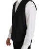 Dolce & Gabbana Gray Wool Silk Waistcoat Vest