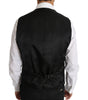Dolce & Gabbana Gray Wool Silk Waistcoat Vest
